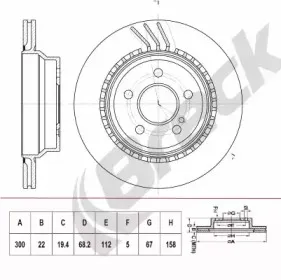 Тормозной диск BRECK купить